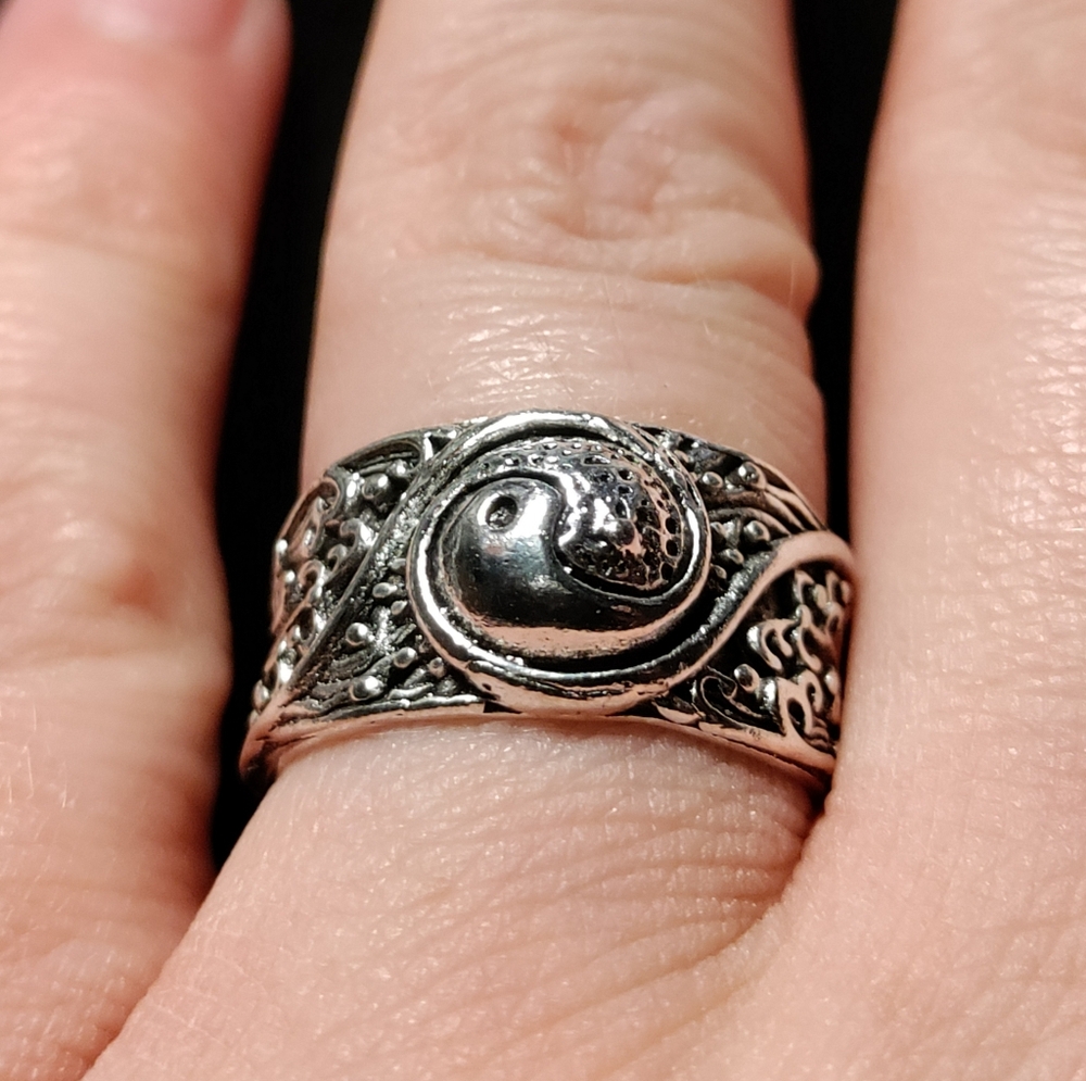 ☯️🕉️NEW Yin Yang Decorative Silver Ring